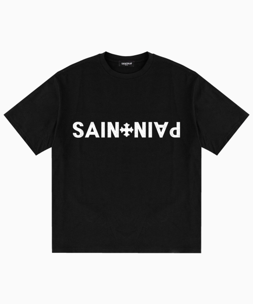 SAINTPAIN(セイントペイン)の「SPエアコットンクロスロゴ半袖Tシャツブラック(Tシャツ/カットソー・レディース・その他・MEDIUM/LARGE)」の1枚目の写真