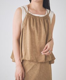 【一部店舗限定/セットアップ対応】B サテンバルーンビスチェ