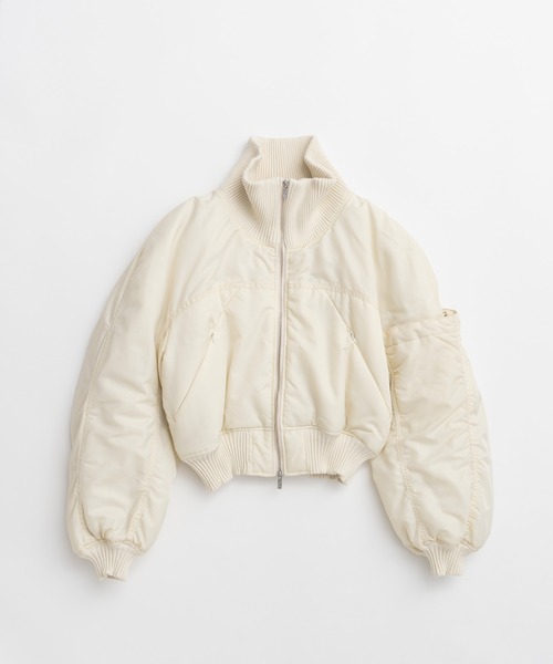 PRANK PROJECT(プランクプロジェクト)の「【2026Autumn Pre-Order】ボンバージャケット / Bomber Jacket(MA-1・レディース・ブラック/ボルドー/ホワイト・FREE)」の21枚目の写真