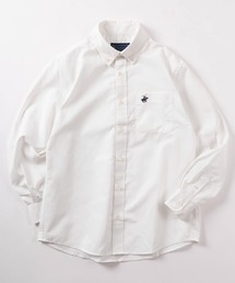 BEVERLY HILLS POLO CLUB（ビバリーヒルズポロクラブ）の「【71】【BEVERLY HILLS POLO CLUB/ビバリーヒルズポロクラブ】ワンポイント刺繍 無地 チェック ストライプ オックスシャツ（シャツ/ブラウス）」