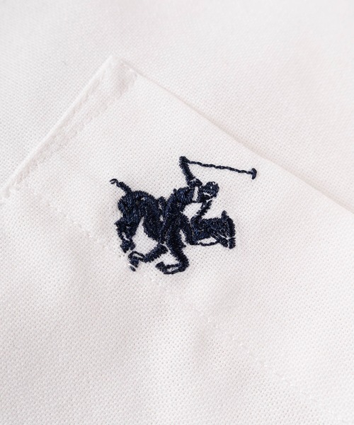 BEVERLY HILLS POLO CLUB（ビバリーヒルズポロクラブ）の「【71】【BEVERLY HILLS POLO CLUB/ビバリーヒルズポロクラブ】ワンポイント刺繍 無地 チェック ストライプ オックスシャツ（シャツ/ブラウス・メンズ・グリーン系/ブルー系1/ホワイト系/ブルー/グリーン系1/ホワイト/ブルー系/ネイビー系/グリーン/ホワイト系1/ネイビー/レッド・M/L/XL）」の16枚目の写真