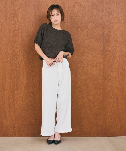 coca(coca)(コカ)の「【西山茉希様着用】表面感 パフスリーブブラウス(シャツ/ブラウス・レディース・ブラック/ブラウン・S/L/M)」の21枚目の写真
