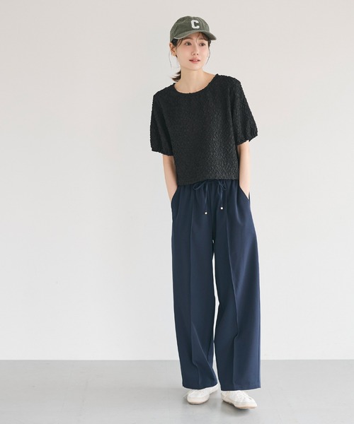 coca(coca)(コカ)の「【西山茉希様着用】表面感 パフスリーブブラウス(シャツ/ブラウス・レディース・ブラック/ブラウン・S/L/M)」の18枚目の写真