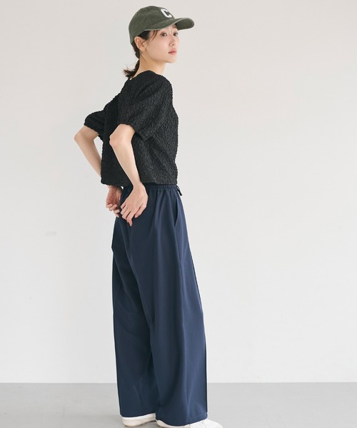 coca(coca)(コカ)の「【西山茉希様着用】表面感 パフスリーブブラウス(シャツ/ブラウス・レディース・ブラック/ブラウン・S/L/M)」の19枚目の写真