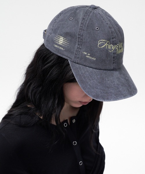 THINGS THAT MATTER(シングス ザット マター)の「CHAOTIC PIGMENT CAP / カオティック ピグメント キャップ(キャップ・レディース・チャコールグレー/ライトグレー・FREE)」の17枚目の写真