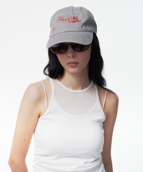THINGS THAT MATTER(シングス ザット マター)の「CHAOTIC PIGMENT CAP / カオティック ピグメント キャップ(キャップ・レディース・チャコールグレー/ライトグレー・FREE)」の13枚目の写真