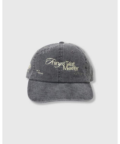 THINGS THAT MATTER(シングス ザット マター)の「CHAOTIC PIGMENT CAP / カオティック ピグメント キャップ(キャップ・レディース・チャコールグレー/ライトグレー・FREE)」の10枚目の写真