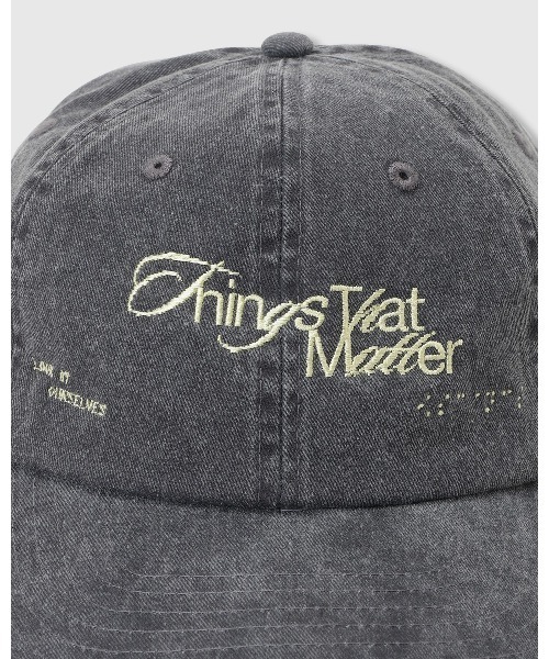 THINGS THAT MATTER(シングス ザット マター)の「CHAOTIC PIGMENT CAP / カオティック ピグメント キャップ(キャップ・レディース・チャコールグレー/ライトグレー・FREE)」の9枚目の写真