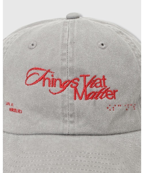 THINGS THAT MATTER(シングス ザット マター)の「CHAOTIC PIGMENT CAP / カオティック ピグメント キャップ(キャップ・レディース・チャコールグレー/ライトグレー・FREE)」の5枚目の写真