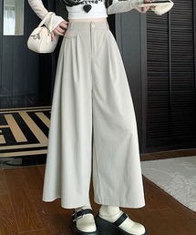 ワイドフレア ゆったりロングパンツ