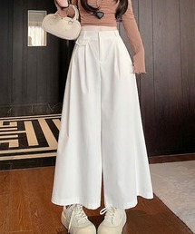 ワイドフレア ゆったりロングパンツ