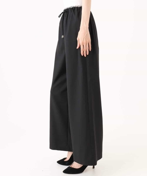 MK MICHEL KLEIN（エムケーミッシェルクラン）の「[洗える]マイクロサキソニー ワイドパンツ（その他パンツ・レディース・ブラック/グレー・38）」の15枚目の写真