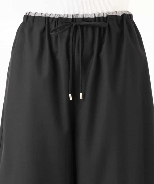 MK MICHEL KLEIN（エムケーミッシェルクラン）の「[洗える]マイクロサキソニー ワイドパンツ（その他パンツ・レディース・ブラック/グレー・38）」の17枚目の写真