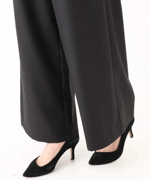 MK MICHEL KLEIN（エムケーミッシェルクラン）の「[洗える]マイクロサキソニー ワイドパンツ（その他パンツ・レディース・ブラック/グレー・38）」の20枚目の写真