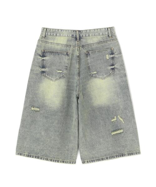 L.H.P（エルエイチピー）の「MAVYTH/メヴィス/CLASH DENIM SHORTS（デニムパンツ・メンズ・ブルー系その他3・XL/M/L）」の4枚目の写真