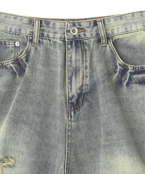 L.H.P（エルエイチピー）の「MAVYTH/メヴィス/CLASH DENIM SHORTS（デニムパンツ・メンズ・ブルー系その他3・XL/M/L）」の5枚目の写真