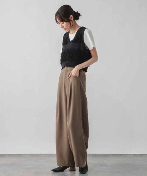 GLOBAL WORK（グローバルワーク）の「ループフリンジベスト/1017914（ベスト・レディース・オフホワイト/ブラック・LARGE/MEDIUM）」の8枚目の写真