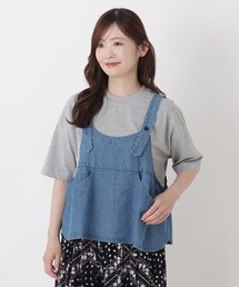 デニム ワークベスト