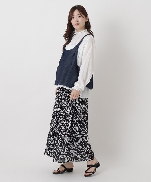 one'sterrace(ワンズテラス)の「デニム ワークベスト(ベスト・レディース・ブルー系その他7/ネイビー系5・02)」の13枚目の写真