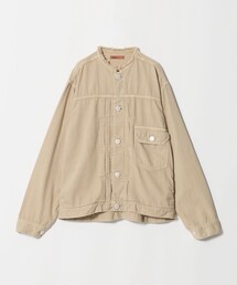 【別注】<NEEDBY heritage>デニム ジャケット/ベージュ