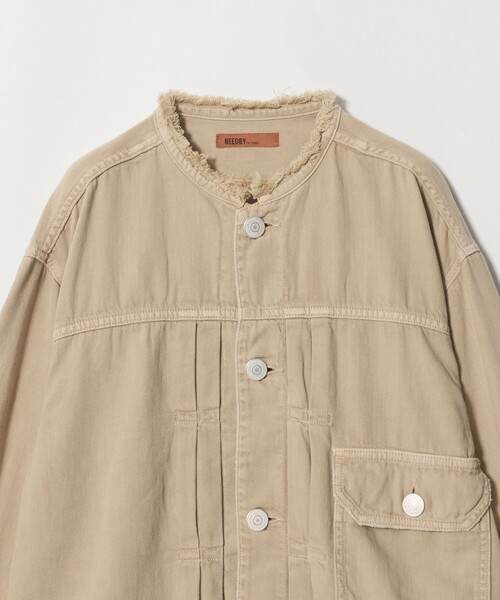 NEEDBY heritage（ニードバイヘリテージ）の「【別注】＜NEEDBY heritage＞デニム ジャケット/ベージュ（その他アウター・レディース・ベージュ・FREE）」の3枚目の写真