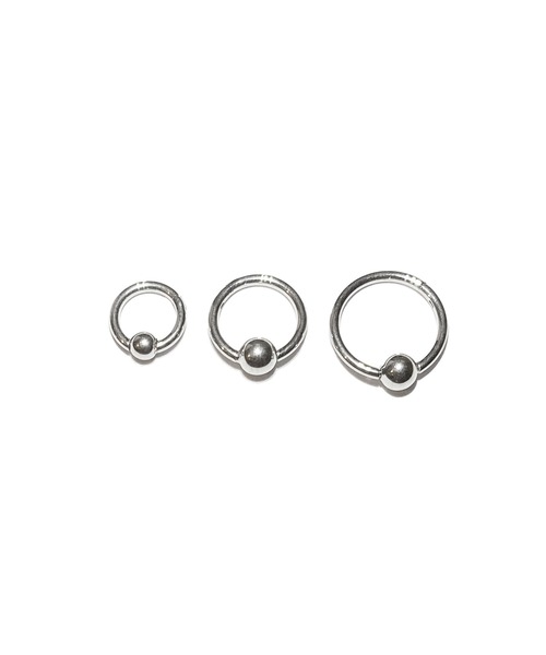 MORPH(モルフ)の「MORPH モルフ CBR クリッカー ボディーピアス 16ゲージ 6mm~10mm(ピアス(片耳用)・メンズ・シルバー・6/8/10)」の2枚目の写真