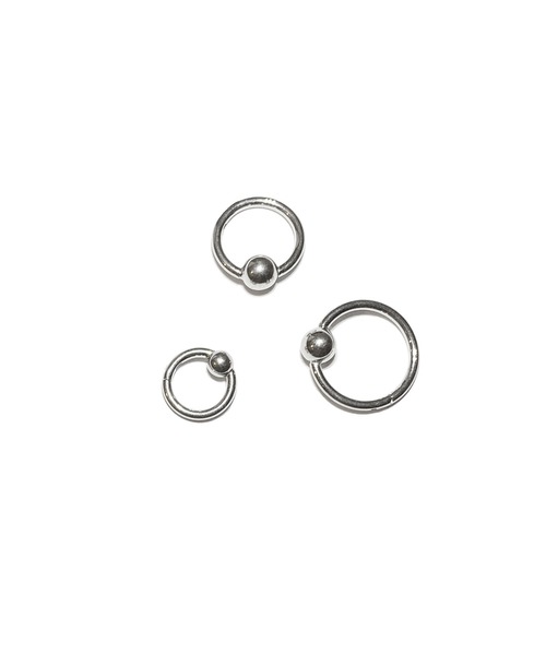 MORPH(モルフ)の「MORPH モルフ CBR クリッカー ボディーピアス 16ゲージ 6mm~10mm(ピアス(片耳用)・メンズ・シルバー・6/8/10)」の3枚目の写真