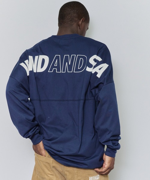 WIND AND SEA（ウィンダンシー）の「OVERSIZED TECH L/S TEE（Tシャツ/カットソー・メンズ・ブラック/ネイビー/グレー/オフホワイト・MEDIUM/X-LARGE/LARGE/SMALL）」の4枚目の写真