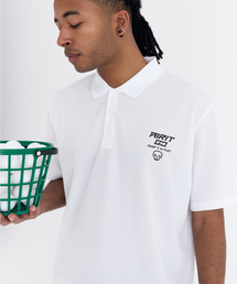スモールロゴ ピケ Tシャツ AM1238 WH