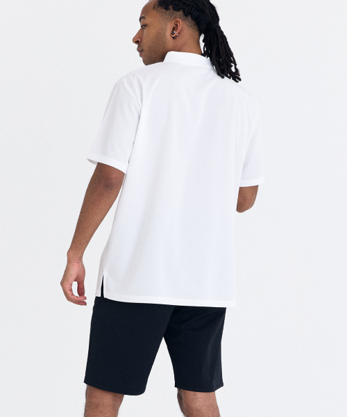 AIRIT（アイリット）の「スモールロゴ ピケ Tシャツ AM1238 WH（ポロシャツ・メンズ・ホワイト・XXX-LARGE/XXXXX-LARGE/X-LARGE）」の4枚目の写真