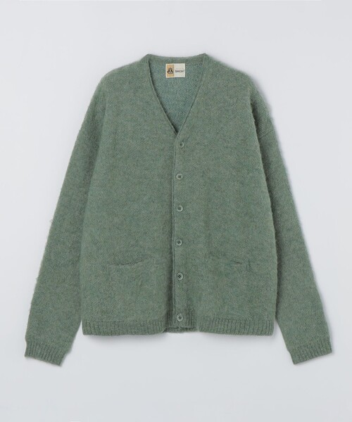 TOWNCRAFT(タウンクラフト)の「【City Ambient Products別注】TOWNCRAFT: MOHAIR SHAGGY CARDIGAN(カーディガン/ボレロ・メンズ・ライトオリーブ/ブラック/レッド・SMALL/MEDIUM)」の1枚目の写真