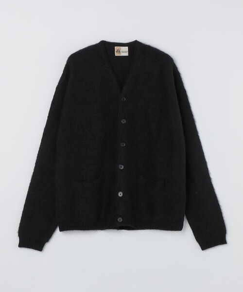 TOWNCRAFT(タウンクラフト)の「【City Ambient Products別注】TOWNCRAFT: MOHAIR SHAGGY CARDIGAN(カーディガン/ボレロ・メンズ・ライトオリーブ/ブラック/レッド・SMALL/MEDIUM)」の2枚目の写真
