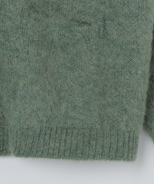 TOWNCRAFT(タウンクラフト)の「【City Ambient Products別注】TOWNCRAFT: MOHAIR SHAGGY CARDIGAN(カーディガン/ボレロ・メンズ・ライトオリーブ/ブラック/レッド・SMALL/MEDIUM)」の5枚目の写真