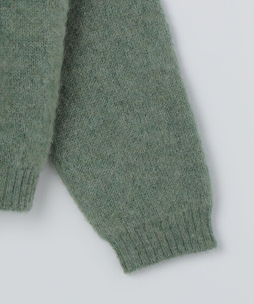 TOWNCRAFT(タウンクラフト)の「【City Ambient Products別注】TOWNCRAFT: MOHAIR SHAGGY CARDIGAN(カーディガン/ボレロ・メンズ・ライトオリーブ/ブラック/レッド・SMALL/MEDIUM)」の6枚目の写真