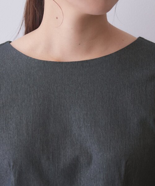 index(インデックス)の「バックパール調ペプラムトップス【洗濯機OK】(Tシャツ/カットソー・レディース・ブルー系その他/ナチュラル/スミクロ・36/38/40/42)」の14枚目の写真