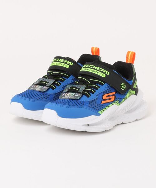 SKECHERS(スケッチャーズ)の「SKECHERS スケッチャーズ S LIGHTS-METEOR-LIGHTS 2.0【光る靴/オンオフボタン付き】キッズスニーカー 子供靴(Sライツメテオライツ)(スニーカー・キッズ・ブルー系その他/ブルー系その他2・17.0cm/18.0cm/19.0cm/20.0cm)」の2枚目の写真