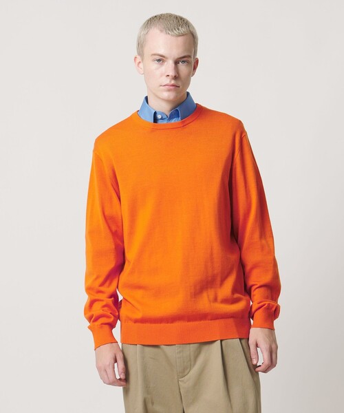 UNITED ARROWS & SONS(ユナイテッドアローズアンドサンズ)の「<UNITED ARROWS & SONS by MASATAKA HATTORI> H/G C/N SWEATER/ニット(ニット/セーター・メンズ・ブラック/レッド/オレンジ・L/M/XL/S)」の3枚目の写真