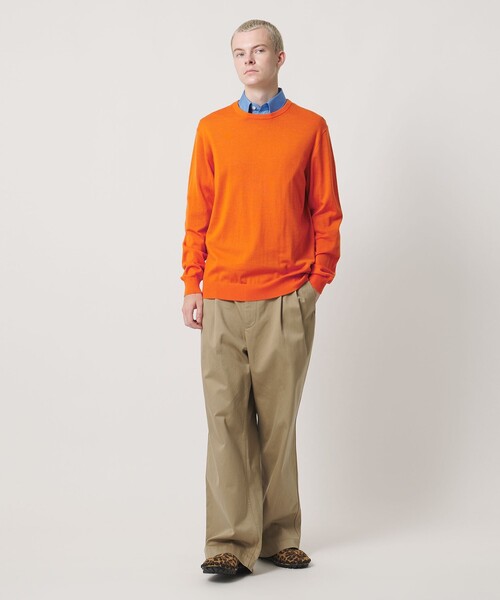 UNITED ARROWS & SONS(ユナイテッドアローズアンドサンズ)の「<UNITED ARROWS & SONS by MASATAKA HATTORI> H/G C/N SWEATER/ニット(ニット/セーター・メンズ・ブラック/レッド/オレンジ・L/M/XL/S)」の6枚目の写真