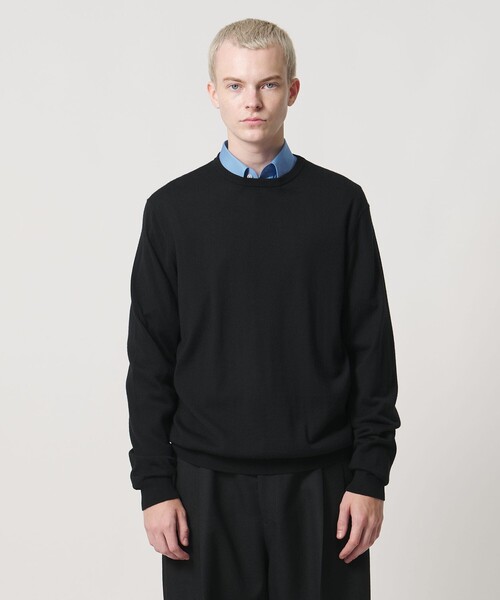 UNITED ARROWS & SONS(ユナイテッドアローズアンドサンズ)の「<UNITED ARROWS & SONS by MASATAKA HATTORI> H/G C/N SWEATER/ニット(ニット/セーター・メンズ・ブラック/レッド/オレンジ・L/M/XL/S)」の7枚目の写真