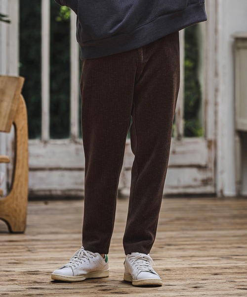 CAMBIO(カンビオ)の「mp15409- Mole Wide Rib Slim Tapered Pants スリムテーパードパンツ(GM-A6202W-006)(その他パンツ・メンズ・ブラウン/ベージュ/ブラック・S/L/M)」の12枚目の写真