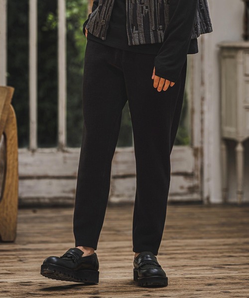 CAMBIO(カンビオ)の「mp15409- Mole Wide Rib Slim Tapered Pants スリムテーパードパンツ(GM-A6202W-006)(その他パンツ・メンズ・ブラウン/ベージュ/ブラック・S/L/M)」の17枚目の写真