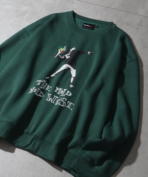 BRANDALISED(ブランダライズド)の「【BRANDALISED/ブランダライズド】裏起毛 アソート バンクシー アートワークデザイン ヘビーウェイト スウェット(スウェット・メンズ・ダークグリーン/ブラック系2/グレー系2/グレー系1/ブラック系1/ホワイト系2/ホワイト系1/レッド・M/XL/L)」の7枚目の写真