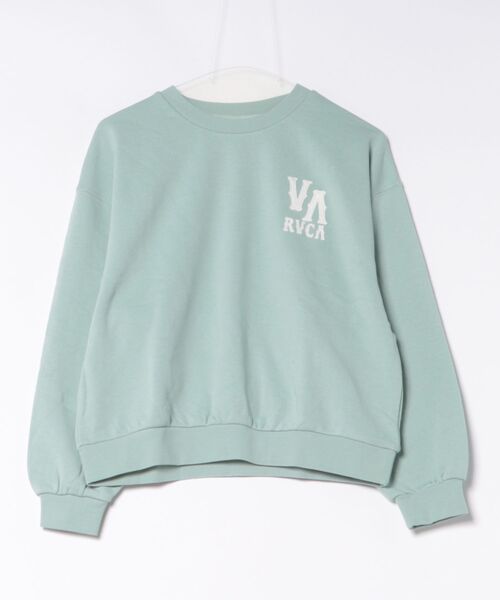 RVCA(ルーカ)の「RVCA ウィメンズ ARCH OE CR トレーナー 【2026年秋冬モデル】(スウェット・レディース・ブラック系その他2/ブラック/ホワイト系その他/ブラック系その他3・MEDIUM/SMALL)」の1枚目の写真