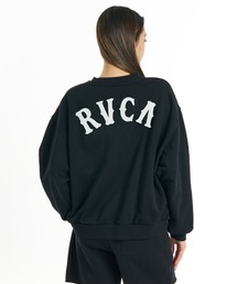 RVCA ウィメンズ ARCH OE CR トレーナー 【2026年秋冬モデル】/ルーカアーチロゴプルオーバースウェット