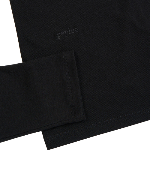 PEPLEE（ペプリー）の「[セット] テンセルレイヤードトップス（ブラック）（Tシャツ/カットソー・レディース・その他・FREE）」の5枚目の写真