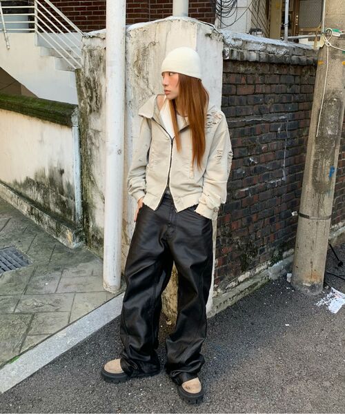 ROARINGRAD(ロアリングラド)の「W.ダメージ クロップドフーディ ジップアップ サンド(パーカー・レディース・その他・MEDIUM/LARGE)」の13枚目の写真