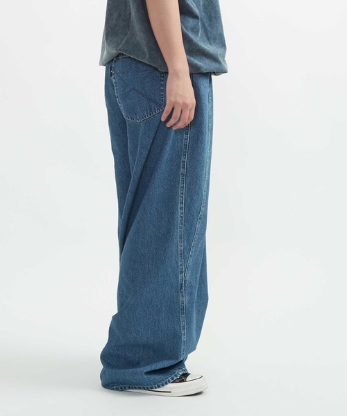 CONVERSE TOKYO(コンバーストウキョウ)の「3D WIDE DENIM PANTS(デニムパンツ・レディース・ブルー/インディゴブルー/ブラック・MEDIUM/SMALL)」の5枚目の写真