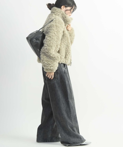 CONVERSE TOKYO(コンバーストウキョウ)の「3D WIDE DENIM PANTS(デニムパンツ・レディース・ブルー/インディゴブルー/ブラック・MEDIUM/SMALL)」の12枚目の写真