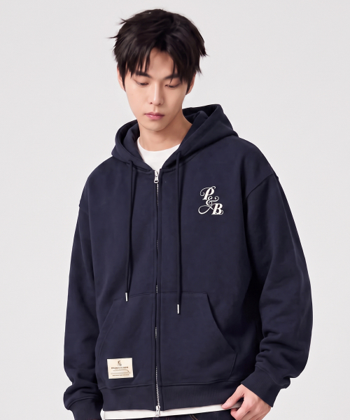PAPERBOY(ペーパーボーイ)の「レガシー トゥウェア ジップアップパーカー-ネイビー(パーカー・レディース・その他・X-LARGE/MEDIUM/LARGE/SMALL)」の2枚目の写真