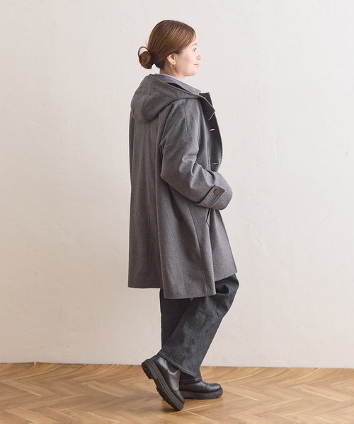 Traditional Weatherwear(トラディショナルウェザーウェア)の「別注【TRADITIONAL WEATHERWEAR】MALTON LONG HOODED COAT(その他アウター・レディース・ネイビー/キャメル/チャコールグレー・34)」の22枚目の写真